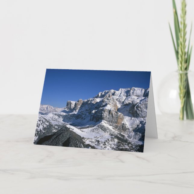 Tarjeta de vacaciones de invierno Sella Gruppe (Anverso)