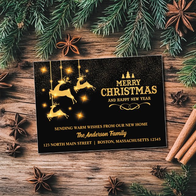 Tarjeta de vacaciones de Invitación móvil de renos (Subido por el creador)