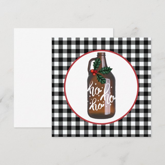 Tarjeta de vacaciones de juego de búfalo y cultiva (Anverso / Reverso)