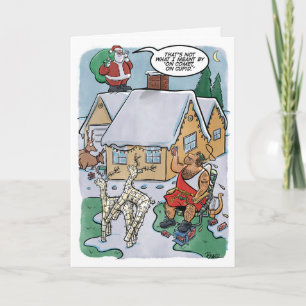 Tarjeta de vacaciones de juegos de renos