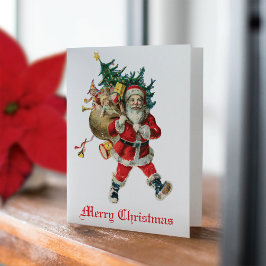 Tarjeta de vacaciones de juguetes no fotográficos 