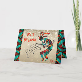 Tarjeta de vacaciones de Kokopelli del suroeste