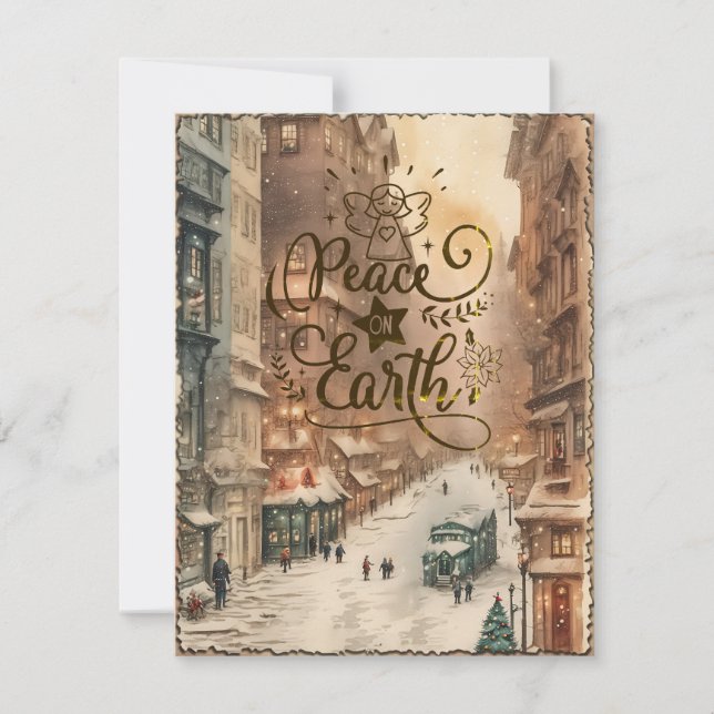 Tarjeta de vacaciones de la época de la paz en la  (Anverso)