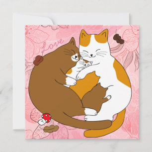 Tarjeta de vacaciones de la familia Cuate Cat