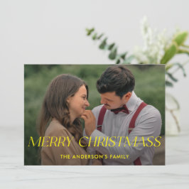 Tarjeta de vacaciones de la familia Merry ChristMa