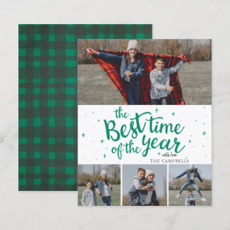 Tarjeta de vacaciones de la foto del año mejor mom