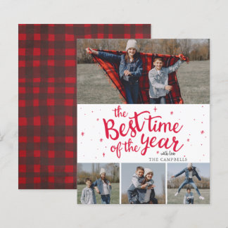Tarjeta de vacaciones de la foto del año mejor mom