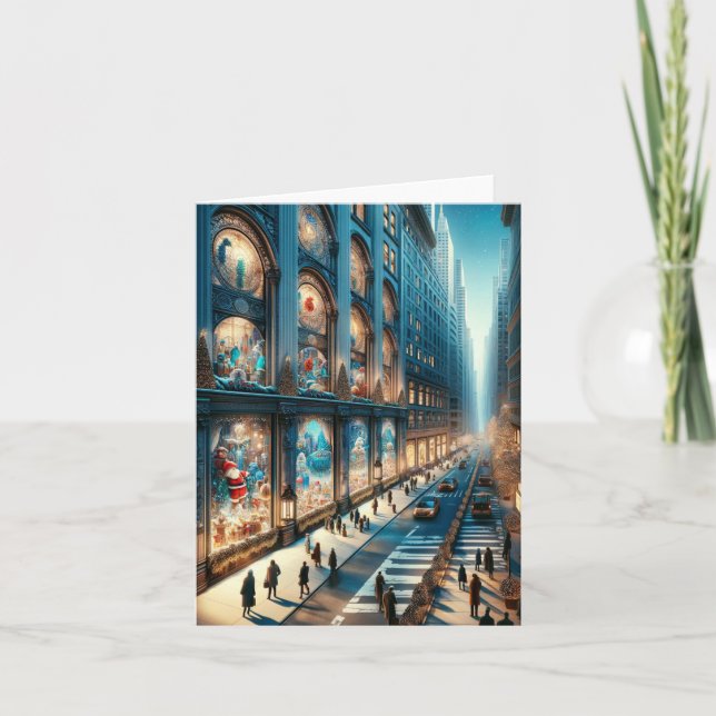 Tarjeta de vacaciones de la Quinta Avenida. Navida (Anverso)