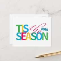 Tarjeta de vacaciones de la temporada