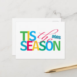 Tarjeta de vacaciones de la temporada