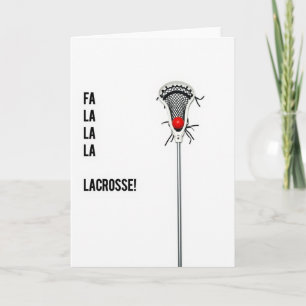 Tarjeta de vacaciones de Lacrosse Fa La La