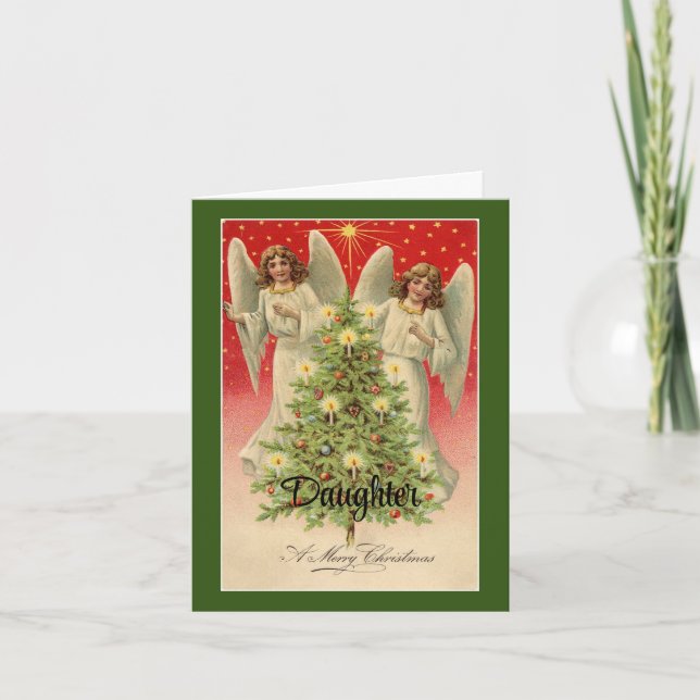 Tarjeta de vacaciones de los Navidades de los Ánge (Anverso)