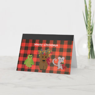 Tarjeta de vacaciones de los Navidades de los Pers