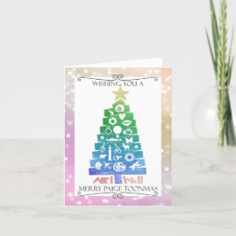 Tarjeta de vacaciones de Merry Paige Toonmas