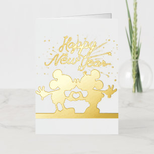 Tarjeta de vacaciones de Mickey de papel de alumin