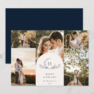 Tarjeta de vacaciones de Monograma Orgánico 5