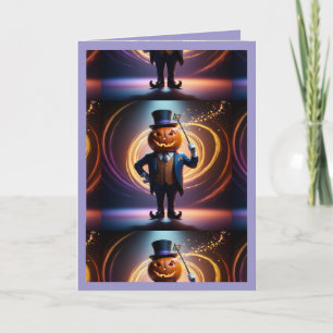 Tarjeta de vacaciones de Mr. Pumpkin's Magical Hal