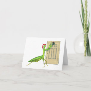 Tarjeta de vacaciones de muérdago