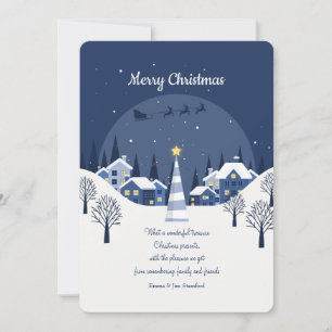 Tarjeta de vacaciones de Navidad