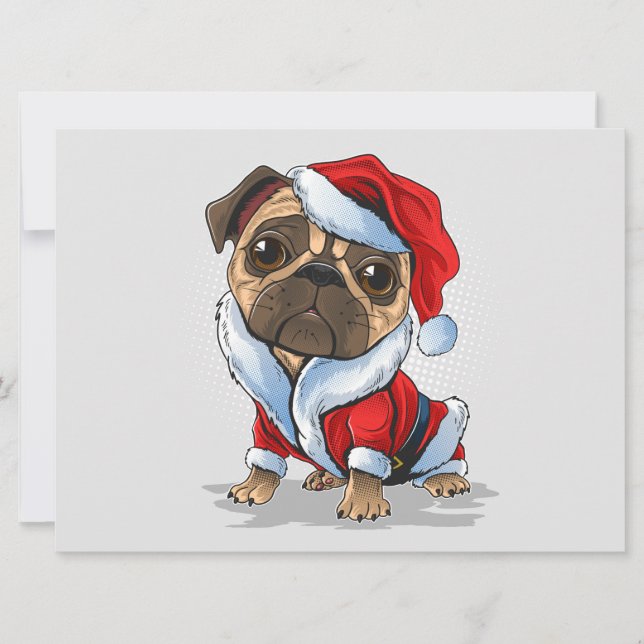 Tarjeta de vacaciones de Navidad (Anverso)