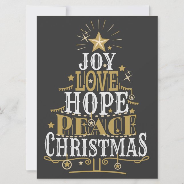 Tarjeta de vacaciones de Navidad (Anverso)