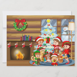 Tarjeta de vacaciones de Navidad