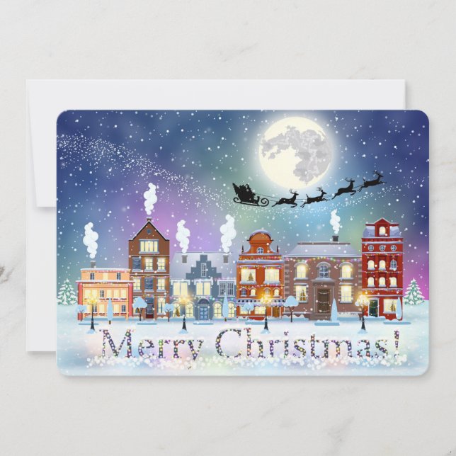 Tarjeta de vacaciones de Navidad (Anverso)