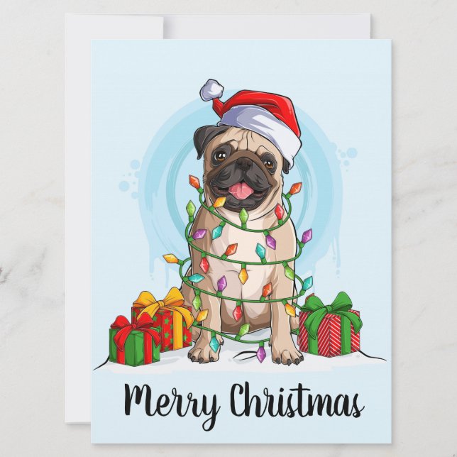 Tarjeta de vacaciones de Navidad (Anverso)