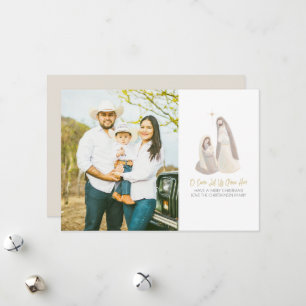 Tarjeta de vacaciones de Navidad 1 Foto Plana Acua