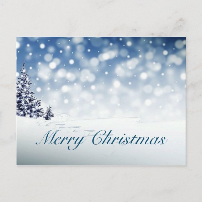 Tarjeta de vacaciones de Navidad alegre (Anverso)