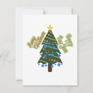 Tarjeta de vacaciones de Navidad de Christmas Tree