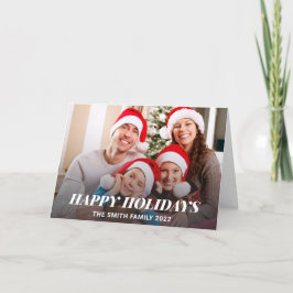 Tarjeta de vacaciones de Navidad Foto Feliz Navida