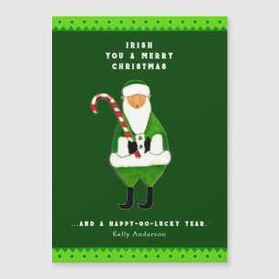 Tarjeta de vacaciones de Navidad irlandesa