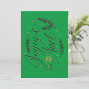 Tarjeta de vacaciones de Navidad Joyeux Noël Navid