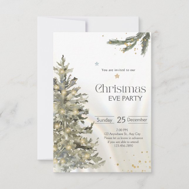 Tarjeta de vacaciones de Navidad mágica en cada co (Anverso)