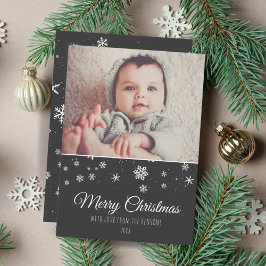 Tarjeta de vacaciones de Navidad moderna y festiva