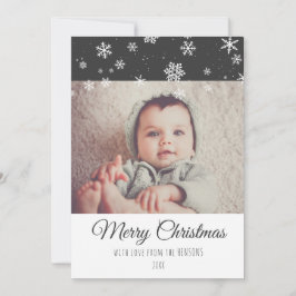 Tarjeta de vacaciones de Navidad moderna y festiva