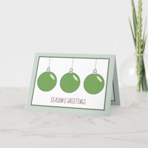 Tarjeta de vacaciones de Navidad moderna y simple