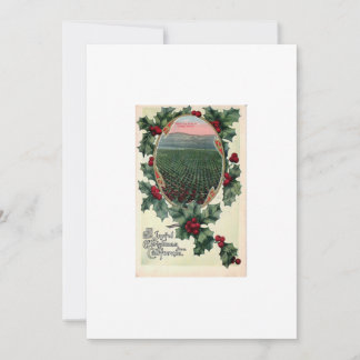 Tarjeta de vacaciones de Navidad plana de Californ