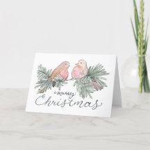 Tarjeta de vacaciones de Navidades acuáticos
