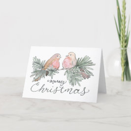 Tarjeta de vacaciones de Navidades acuáticos