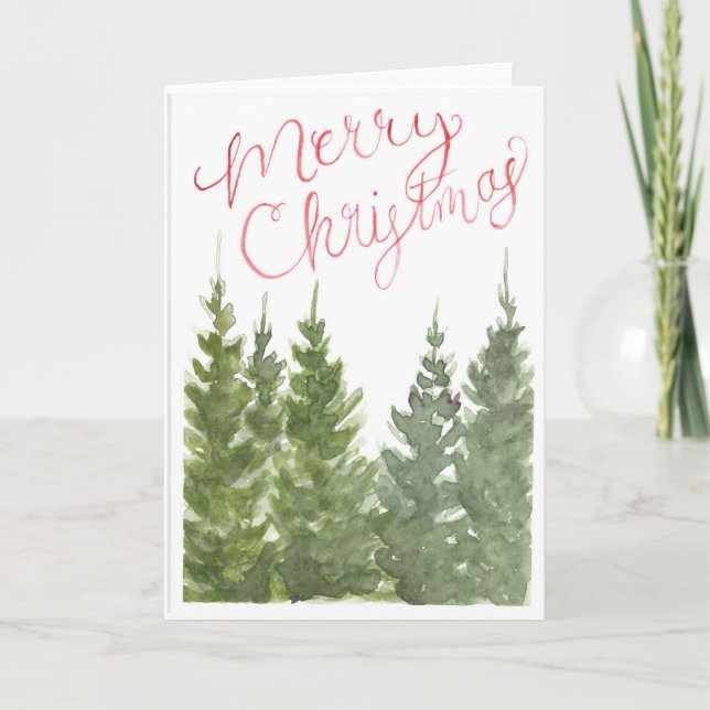 Tarjeta de vacaciones de Navidades acuáticos (Anverso)