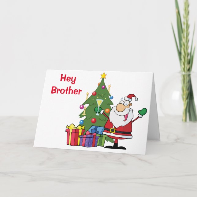 TARJETA DE VACACIONES DE NAVIDADES ADULTOS BROTHER (Anverso)
