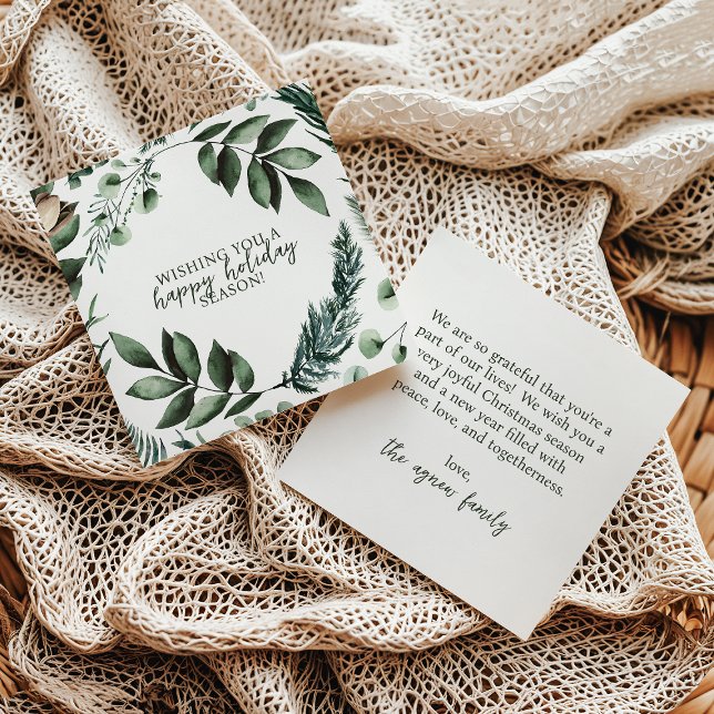 Tarjeta de vacaciones de Navidades blancos para la (Subido por el creador)