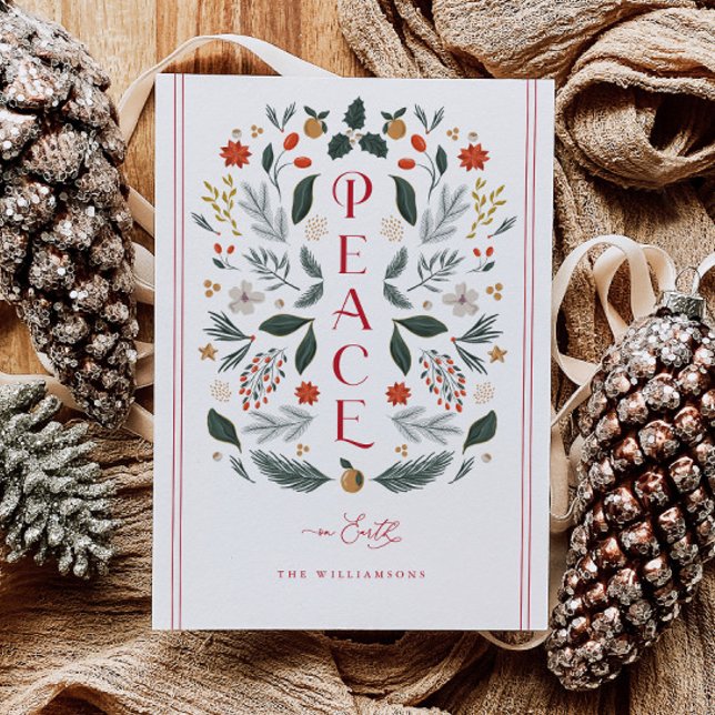 Tarjeta de vacaciones de Navidades botánicos de la (Subido por el creador)