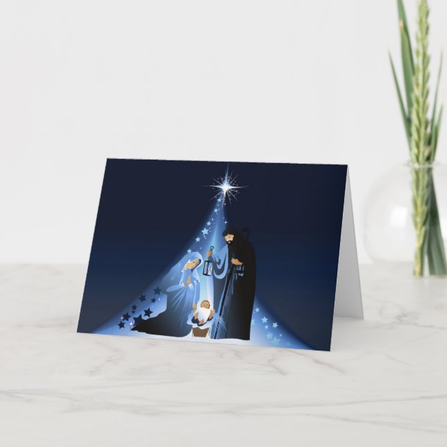 Tarjeta de vacaciones de navidades con tarjeta de  (Anverso)