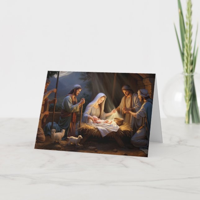 Tarjeta de vacaciones de navidades con tarjeta de  (Anverso)