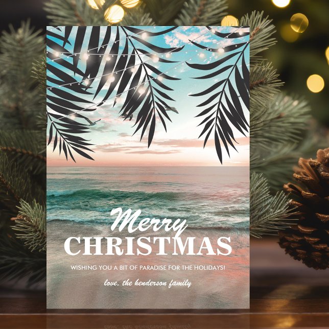 Tarjeta de vacaciones de Navidades costeros de pla (Subido por el creador)