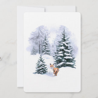 Tarjeta de vacaciones de Navidades de acuarela sen