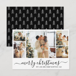 Tarjeta de vacaciones de Navidades de Collage de f